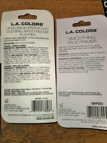 LA.COLORS PRIMERS,CONCEALCORRECT, SETTING SPRAY,PLUMP GLOSS & DUO GLOSS/LIPSTICK - Picture 10 of 10