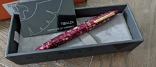 TIBALDI BONONIA VINTAGE POMEGRANATE 18K NIB PISTON FILLER  FOUNTAIN PEN