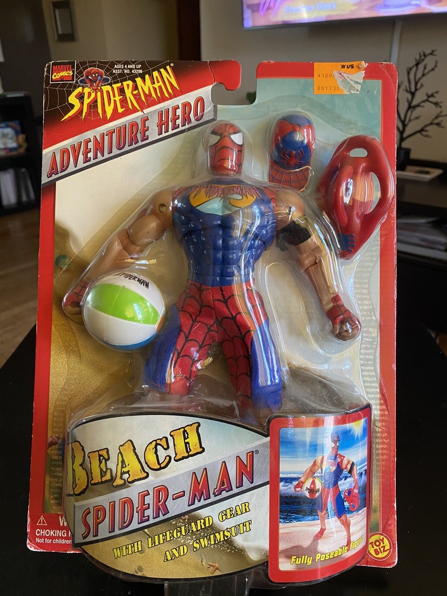 VERY RARE! Marvel Spider-Man Adventure Hero Beach 10 Inch Figure