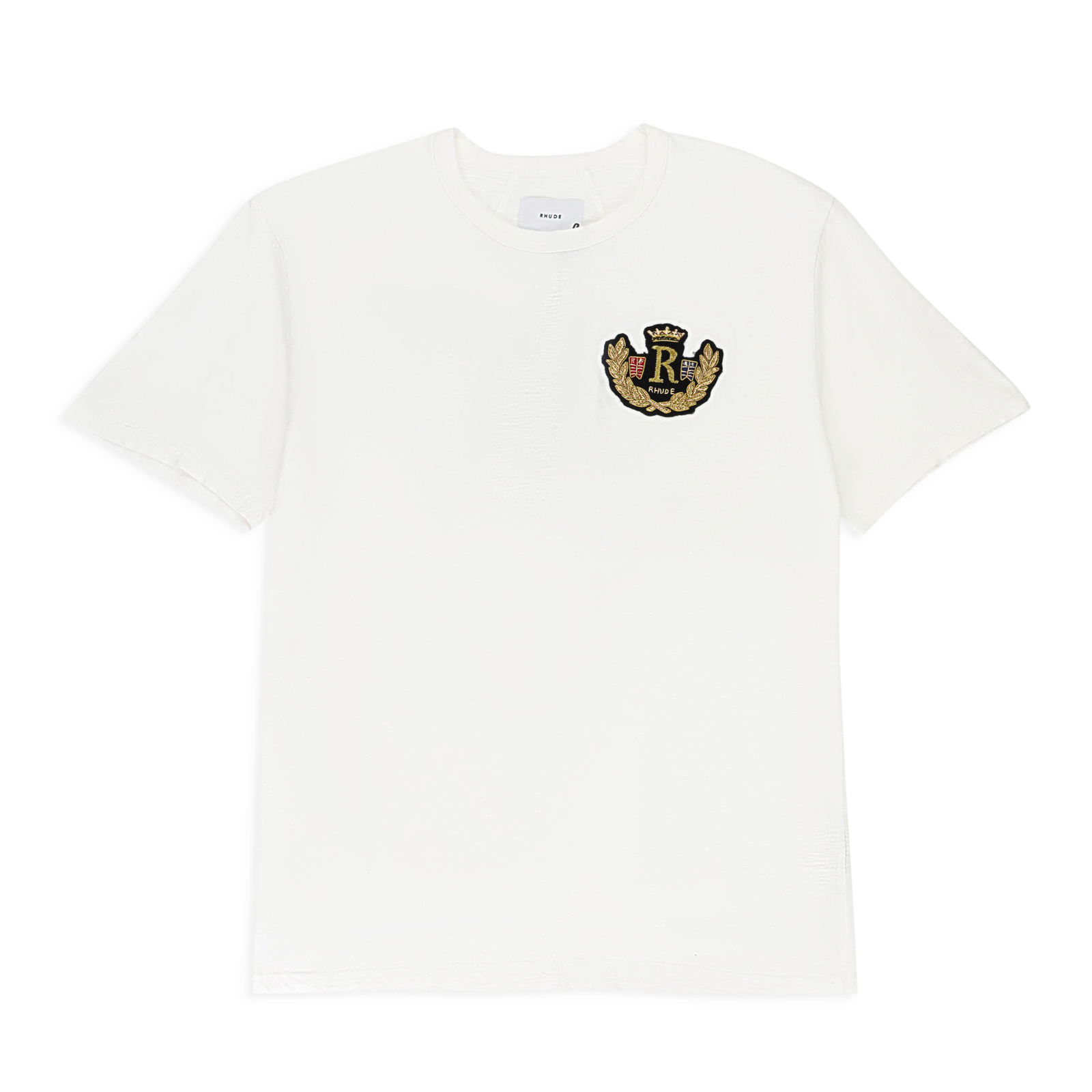 ВИНТАЖНАЯ БЕЛАЯ ФУТБОЛКА NWT RHUDE CREST TEE, РАЗМЕР L, 270 ДОЛЛАРОВ США