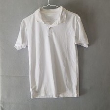 RALPH LAUREN Chaps Boy's XL WHITE School Dress Performance Polo 100% Polyester