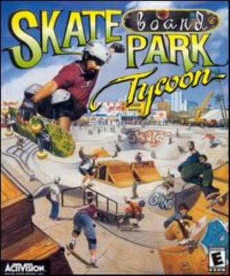 Skateboard Park Tycoon PC CD skate half-pipes tricks ramps rails simulation game