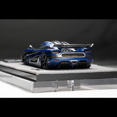 GRYNING 1:43 Koenigsegg One:1 Blue Carbon Diecast Model Car Collection - Picture 3 of 8