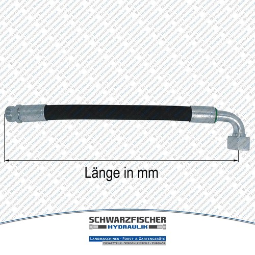 Manguera hidráulica 2SC DN25-28L DKOL DKOL45 DKOL90 CEL longitud y conexión seleccionables - Imagen 15 de 19