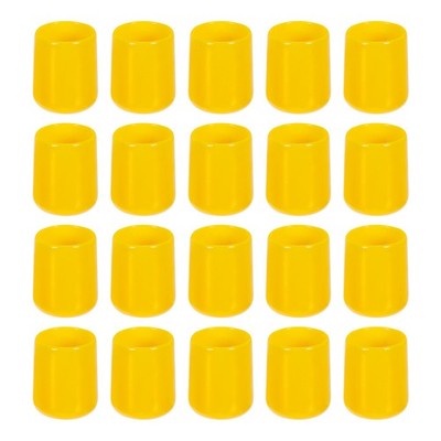 Screw Thread Protector Cover Rubber for Screw 5/8''(16mm) ID/Yellow/50pcs