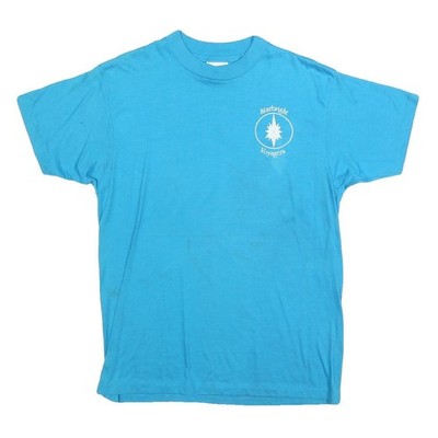 HANES Herren T-Shirt blau Starbright Voyagers Grafik L Kurzarm Rundhals