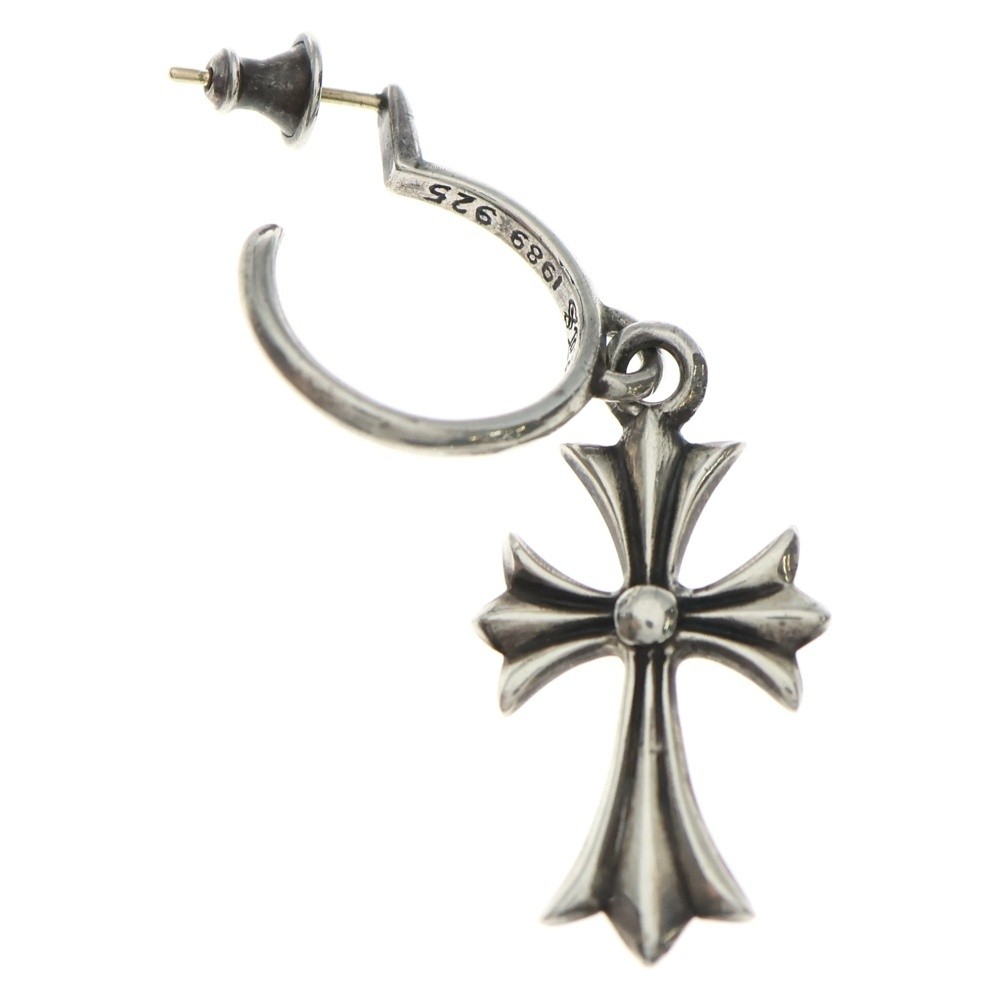 Chrome Hearts TINY CH CROSS HOOP Earring 925 14K P0051874 thumbnail 2