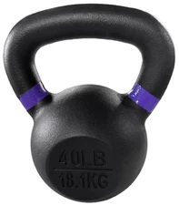 Cast Iron Kettlebell, Single, 40 Lbs