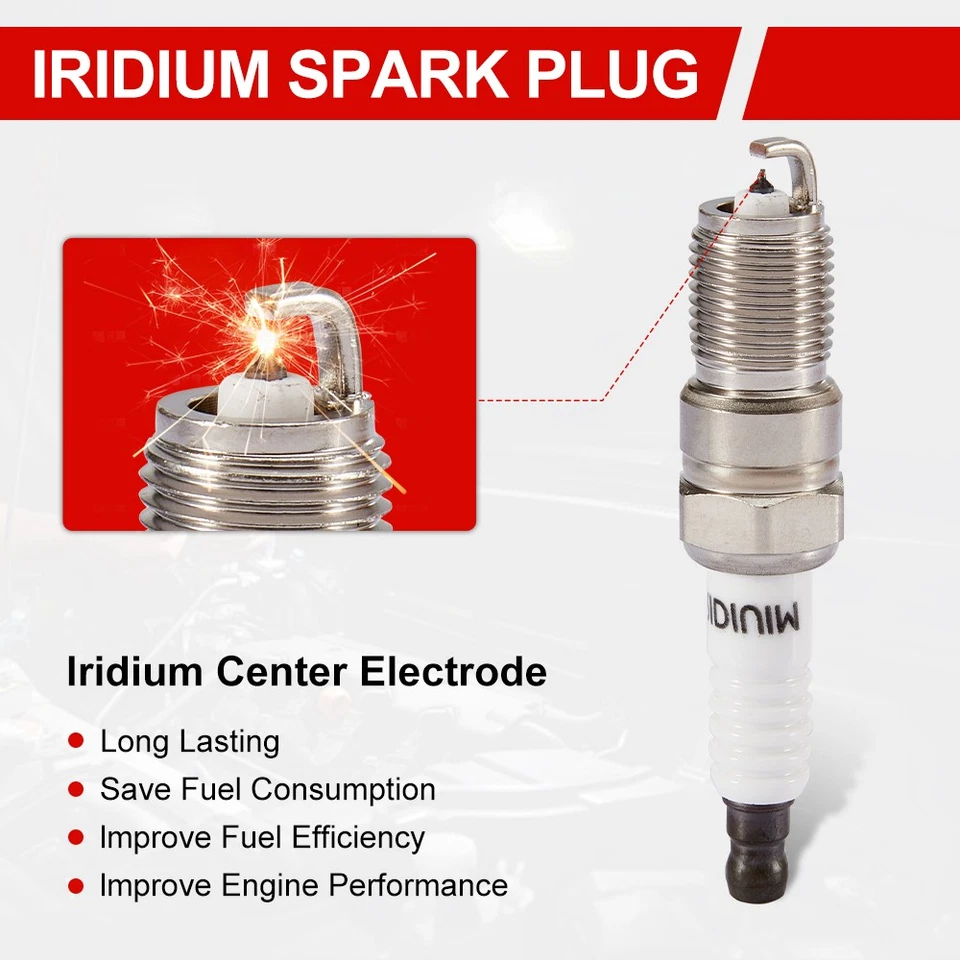 Ignition Coil + Spark plug & Wires For Mercury Sable 3.0L Monterey 4.2L F-150 - Image 2 of 4