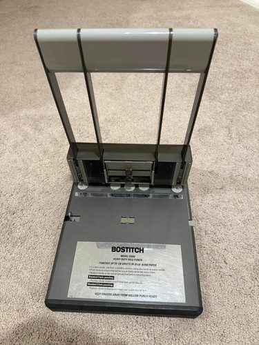 Stanley Bostitch Heavy Duty 3 Hole Punch 160 Sheet Capacity Model 03200