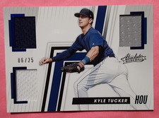 Kyle Tucker - #6/25 - 2019 Absolute Triple Relics Blue #AB-KT - Dodgers