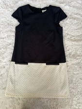 Eliza J Women’s 14 Navy & Cream Drop Waist Dress. Classic, Elegant, Pretty