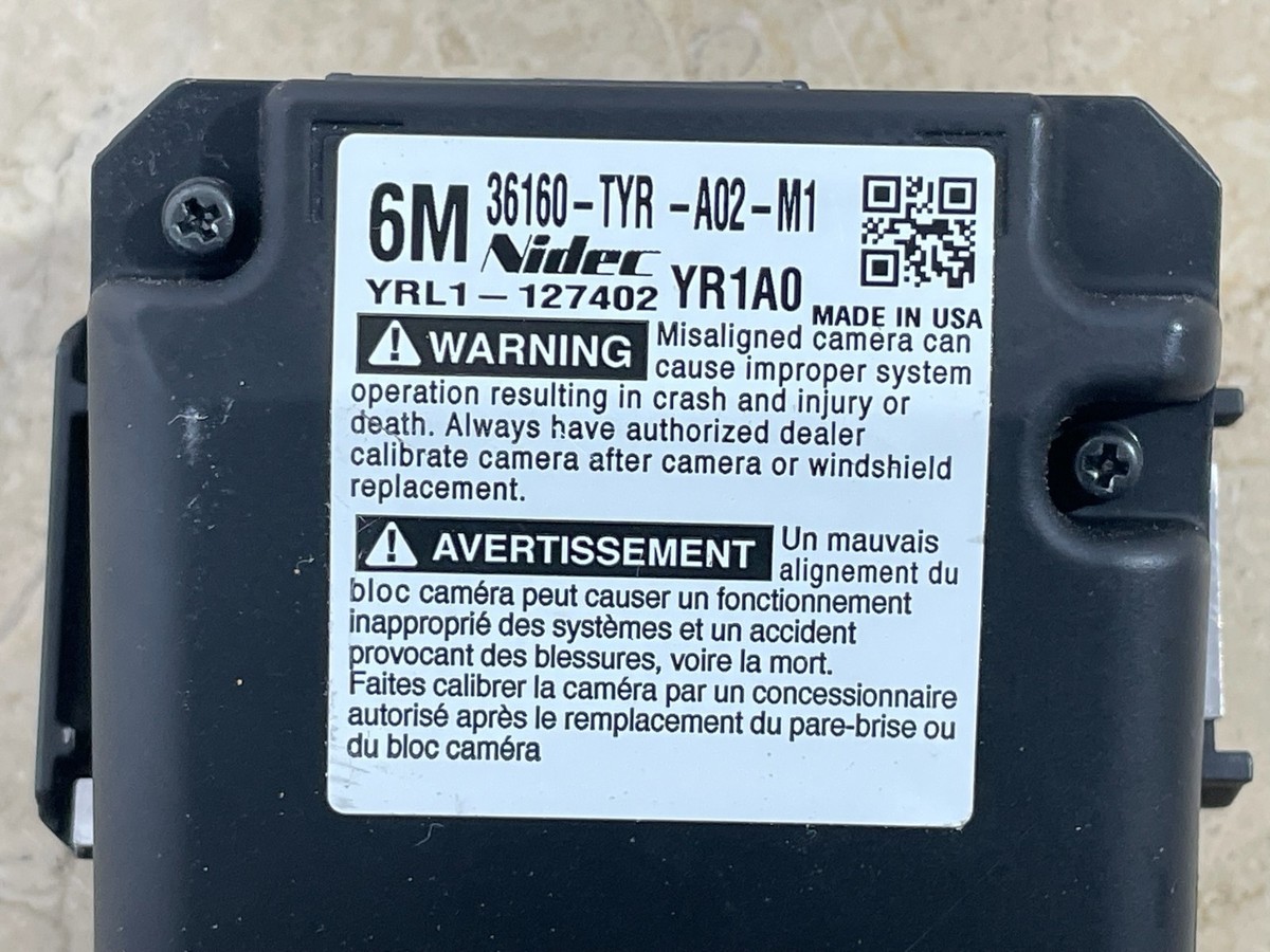 2019-2020 Acura MDX Front Windshield Camera Module Lane Departure