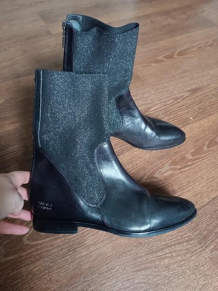 Women Melvin & Hamilton Boots Black Leather 38