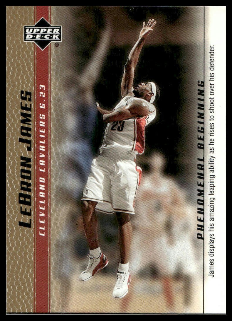 2003-04 Upper Deck LeBron James Phenomenal Beginning #12 Cavaliers Gold