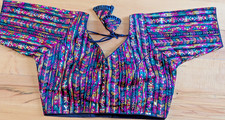 Blouse Choli Readymade Emboidered Sequined Black Wedding Party Wear