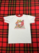 Vintage 90s Strawberry Shortcake T-Shirt Ringer Women s Large Flaws