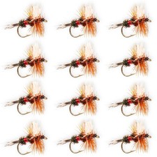 1 dozen (12) - Royal Wulff Dry Fly Trout Fishing Flies Hand-Tied Sizes 12-16