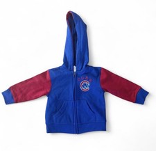 Vintage Genuine Merchandise by Gen2 Chicago Cubs Hooded Zip Jacket 18M Blue Red