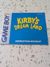 Kirby's Dream Land Nintendo Game Boy 1992 Cartridge and Manual Tested Works