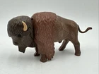 Vintage Playmobil Buffalo Bison Brown Plastic Animal Figure Western 1988