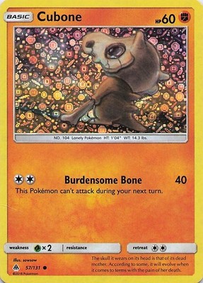 Cubone - (General Mills) Holo Promo 2018 Miscellaneous Cards 057/131 DMG