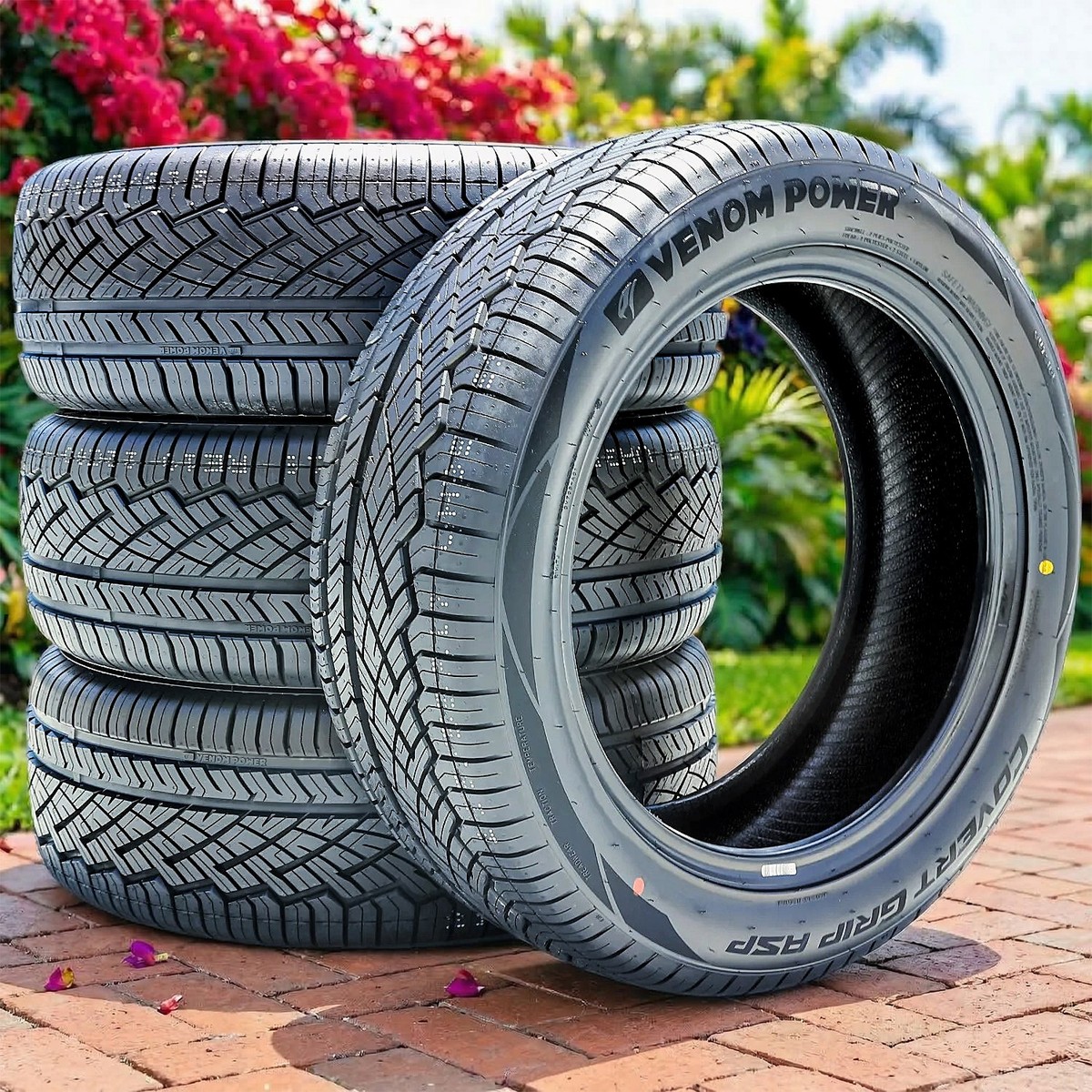 4 Tires Venom Power Covert Grip ASP 215/55R17 94V AS A/S