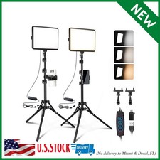 2-Pack LED Video Light Kit, NiceVeedi Studio Light, 2800-6500K Dimmable Photo...