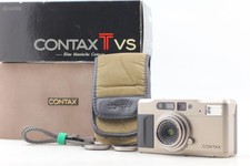  Near MINT in Box  Contax TVS Point  Shoot 35mm Film Camera case From JAPAN