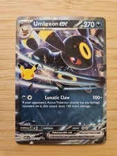 Carta Pokemon Umbreon ex 092/128 30C 30° Celebrazione NM Doppia Rara