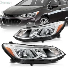 For 2016-2019 Chevrolet Cruze Headlights Assembly Chrome Housing Left+Right
