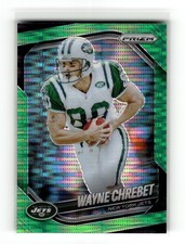Wayne Chrebet 2025 Panini Prizm #295 New York Jets Neon Green Pulsar