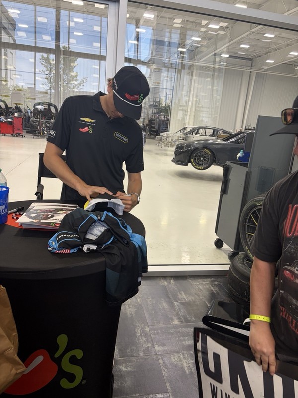 Carson Hocevar  Signed Wwex Racing Crew Shirt