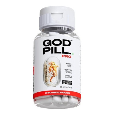 Godpill Pro - 360° Testosterone & Blood Flow Support Supplement for Men 60tab