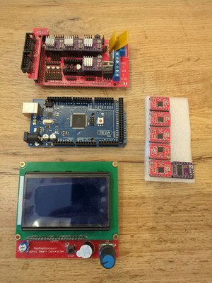RAMPS 1.4 Set/Kit für 3D Drucker, Mega 2560, 5x DRV8825, 5pcs A4988, LCD