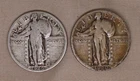 Set of 2: 1926, 1929-S Standing Liberty Quarters (25c) - 90% Silver Coins
