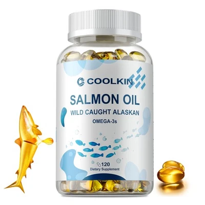 COOLKIN SALMON OIL - Supports Joint, Skin, Heart, Brain Health, Strengthen Immune System