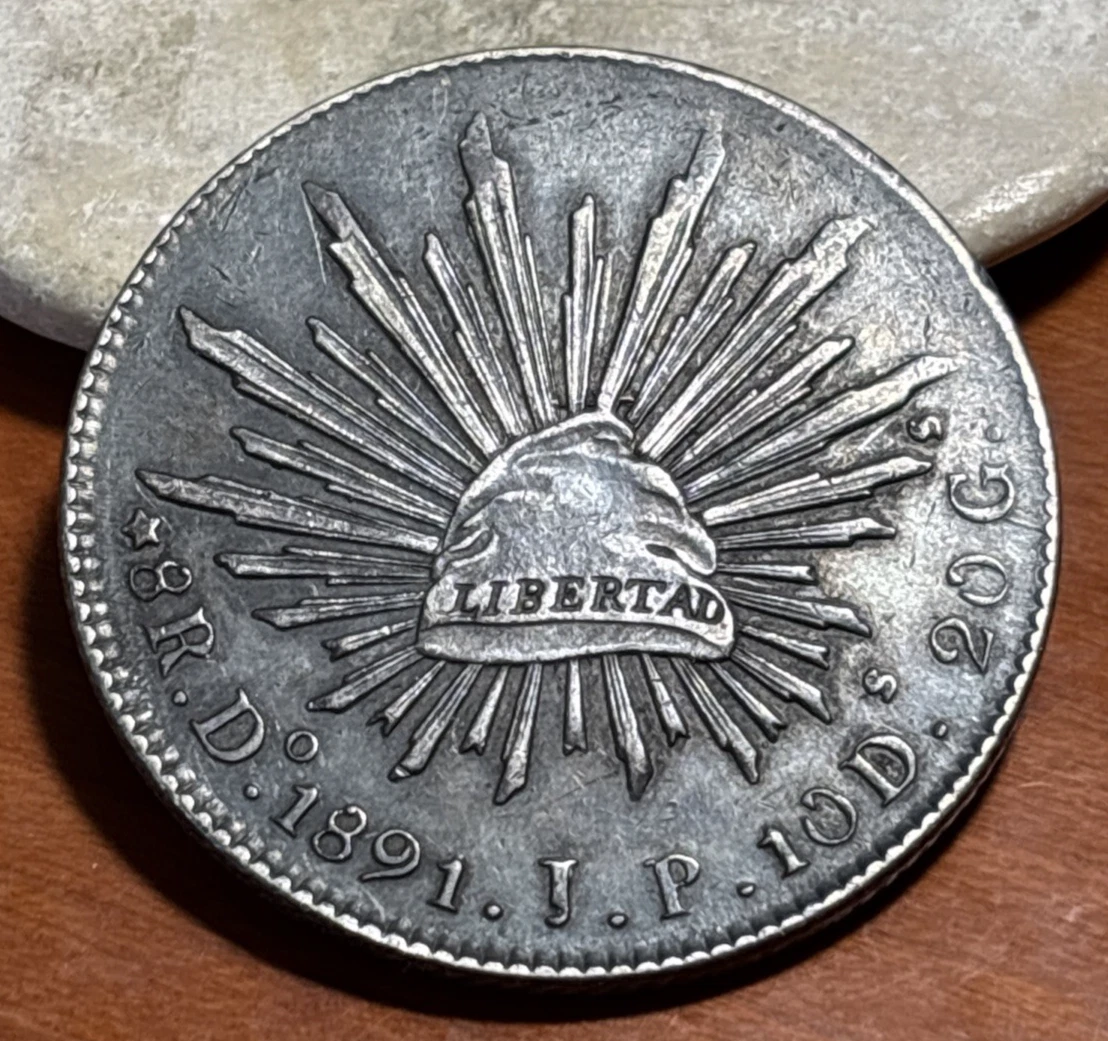 1891 年银色墨西哥硬币| eBay