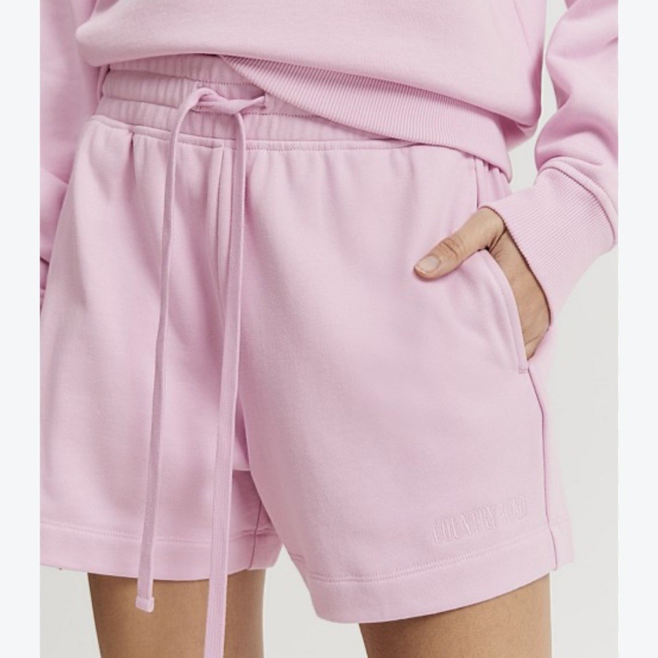 Country Road Shorts Heritage Pink Sweat Short Ladies CR Logo Cotton Size L
