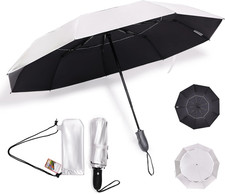 Premium UV Umbrella   Compact Windproof  Waterproof Umbrella for Walking  9-R