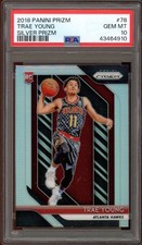 Trae Young Rookie Card 2018-19 Panini Prizm silver #78 PSA 10. rookie card picture