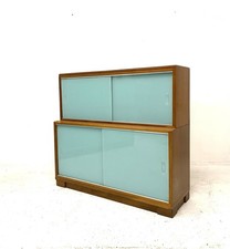 Vintage Retro Mid Century 1960s Danish Era Bookcase Modernist Oak Cabinet (a)