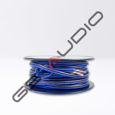Coil 25mt - OFC cable 100% copper 2x1.5mm² (ext 3x6.2mm Ø) soft | sheath bl...