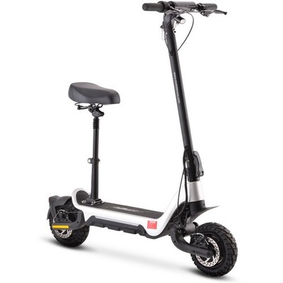 MotoTec Fury 48V 1000W Dual Motor Electric Silver Lithium Off-Road Quad