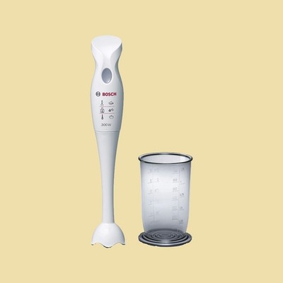 Bosch MSM6B150 Stabmixer Pürierstab Mixer 300W Weiß/Grau Inklusive Messbecher
