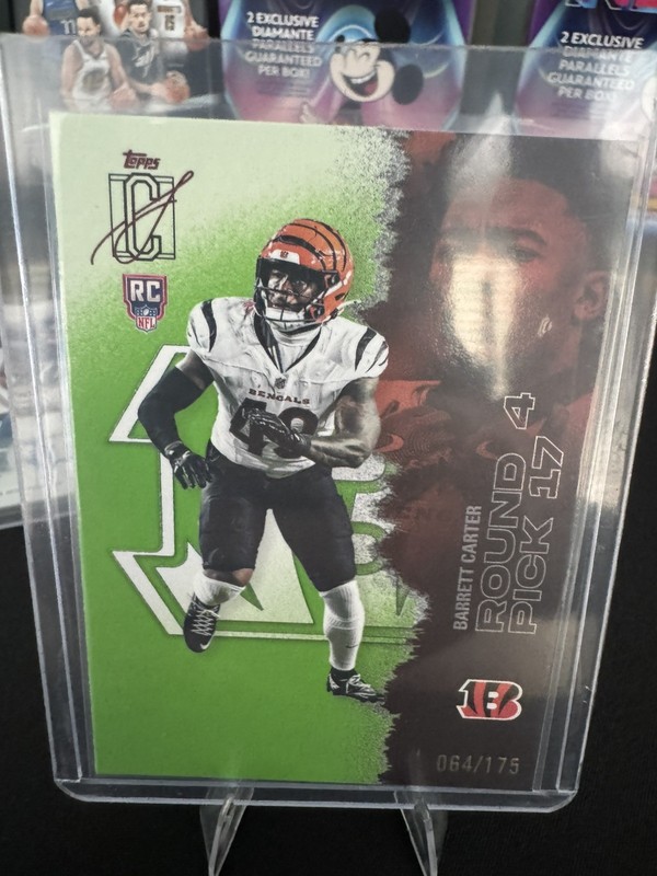 2025 Signature Class Barrett Carter RC #199  /175 Bengals Cincinnati