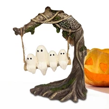 Ghost Decorations Swing Ghost Halloween Figurines Table Decor Spooky