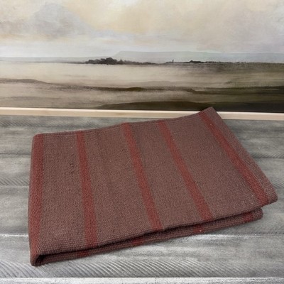 West Elm Emma Chamberlain Stripe Washable Rug Mat 2 x3  Light Bordeaux Read