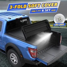6.5 6.6FT Truck Bed Tonneau Cover For 2014-2019 Silverado Sierra 1500 4-FOLD