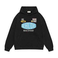 High Quality RHUDE Men Women Casual Leisure Cotton Coat Hooded Sweater SIZE:S-XL